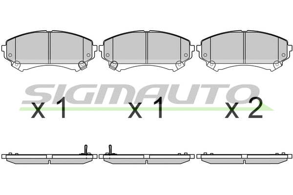 Brake Pad Set, disc brake (SPB693)