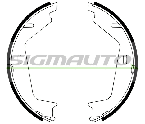 Brake Shoe Set, parking brake (SFA608)