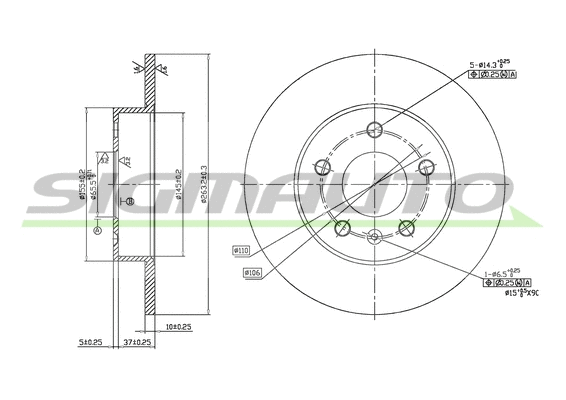 Brake Disc (DBB044S)