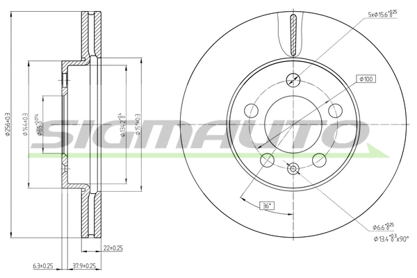 Brake Disc (DBC663V)