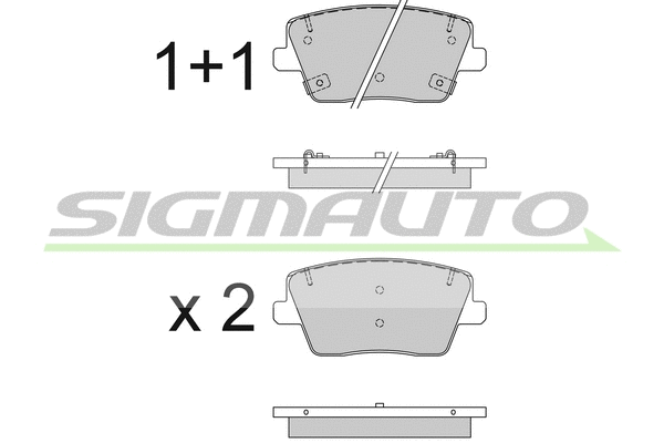 Brake Pad Set, disc brake (SPB831)