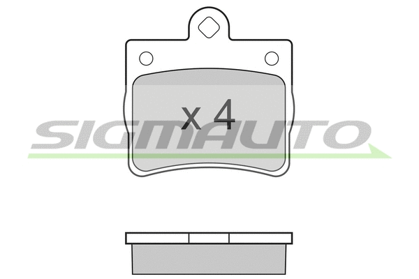 Brake Pad Set, disc brake (SPA771)