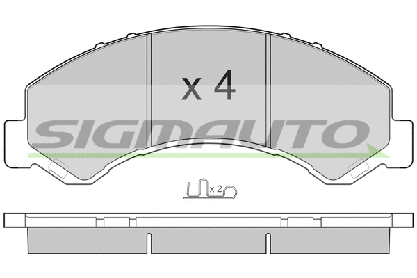 Brake Pad Set, disc brake (SPB236)