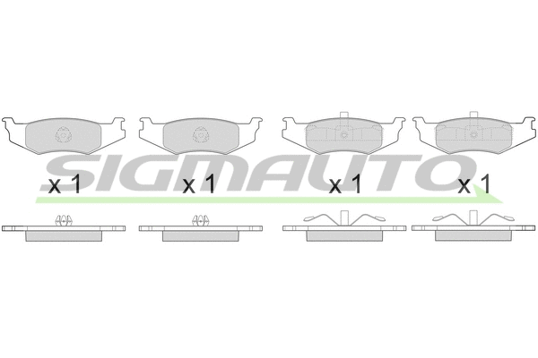 Brake Pad Set, disc brake (SPB390)
