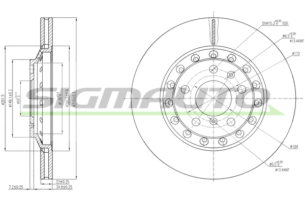 Brake Disc (DBB934V)