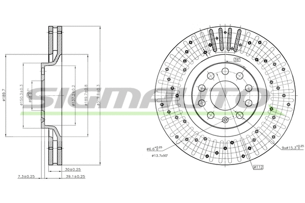 Brake Disc (DBB422V)