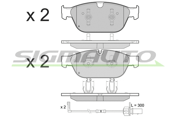 Brake Pad Set, disc brake (SPB477)