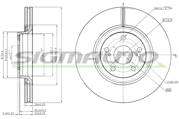 Brake Disc (DBB754V)