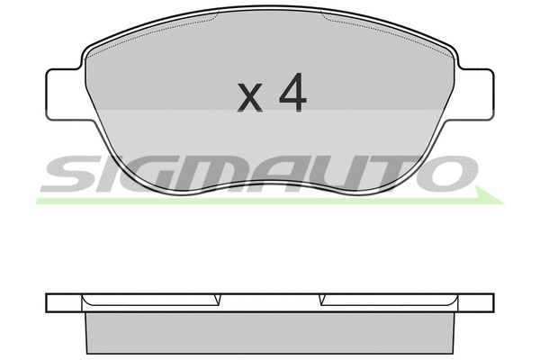Brake Pad Set, disc brake (SPB145)