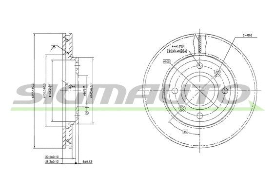 Brake Disc (DBA214V)