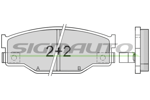 Brake Pad Set, disc brake (SPA403)