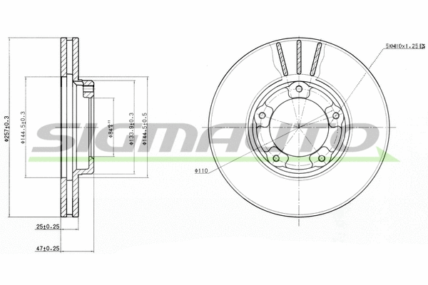 Brake Disc (DBA416V)