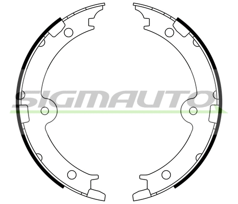 Brake Shoe Set, parking brake (SFA974)