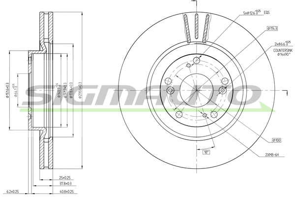 Brake Disc (DBC092V)