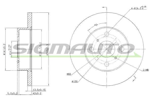 Brake Disc (DBA279S)