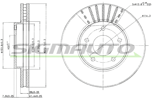 Brake Disc (DBB249V)