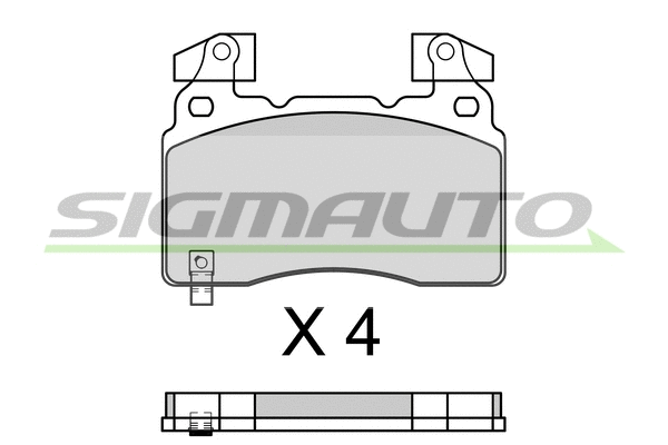 Brake Pad Set, disc brake (SPB760)