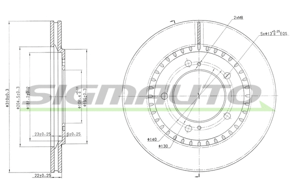 Brake Disc (DBB282V)