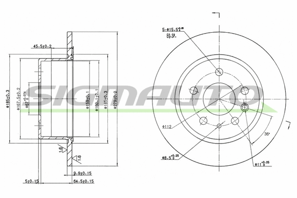 Brake Disc (DBA003S)
