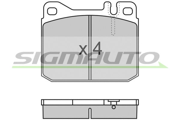 Brake Pad Set, disc brake (SPA172)