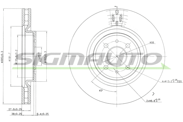 Brake Disc (DBB002V)