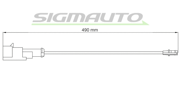 Warning Contact, brake pad wear (WI0792)
