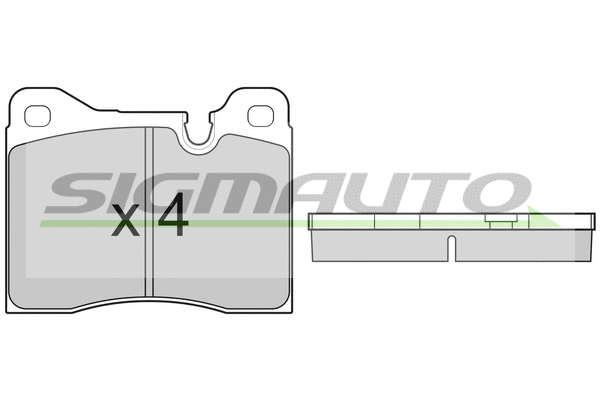 Brake Pad Set, disc brake (SPA221)