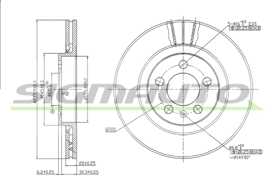 Brake Disc (DBA928V)