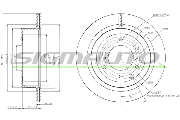 Brake Disc (DBB965V)