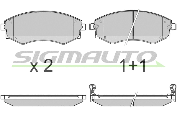 Brake Pad Set, disc brake (SPA941)
