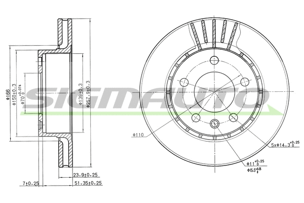 Brake Disc (DBA188V)