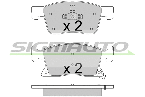 Brake Pad Set, disc brake (SPB738)