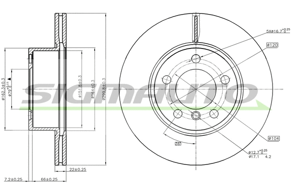 Brake Disc (DBC195V)