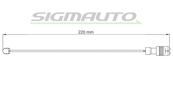 Warning Contact, brake pad wear (WI0551)