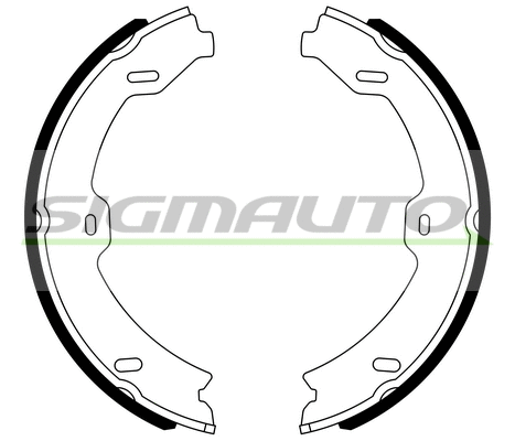Brake Shoe Set, parking brake (SFA318)