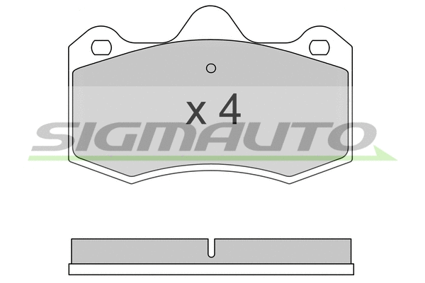 Brake Pad Set, disc brake (SPB617)
