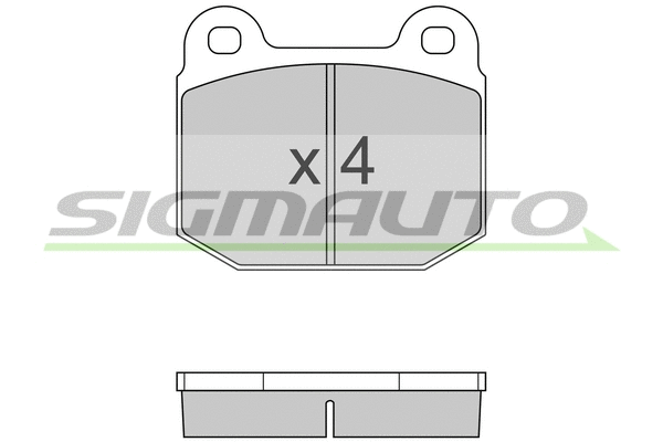 Brake Pad Set, disc brake (SPA085)