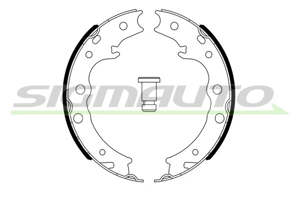 Brake Shoe Set, parking brake (SFA646)