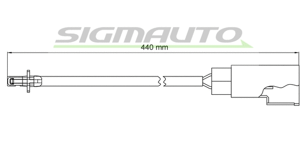 Warning Contact, brake pad wear (WI0669)