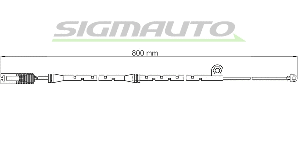 Warning Contact, brake pad wear (WI0584)