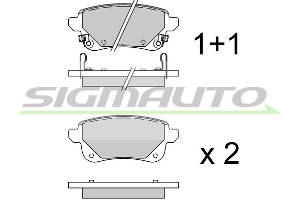 Brake Pad Set, disc brake (SPB920)