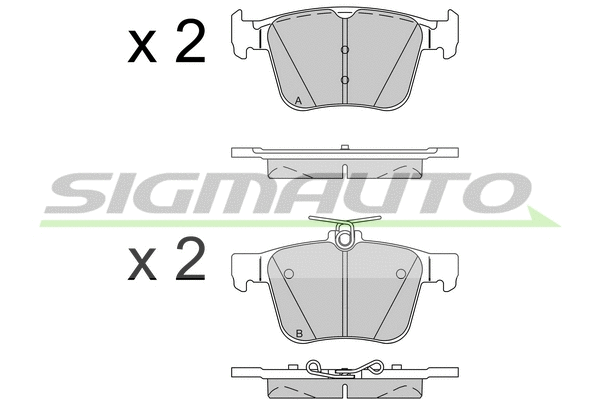 Brake Pad Set, disc brake (SPB517)
