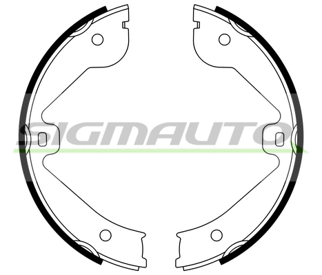 Brake Shoe Set, parking brake (SFA314)