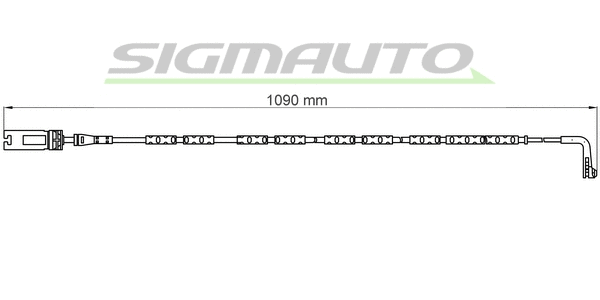 Warning Contact, brake pad wear (WI0613)