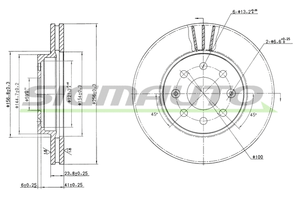 Brake Disc (DBB565V)