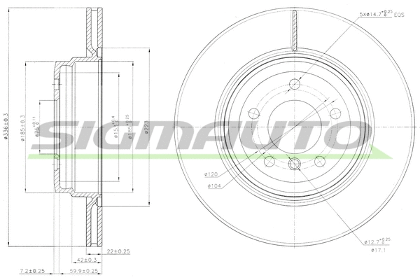 Brake Disc (DBB550V)