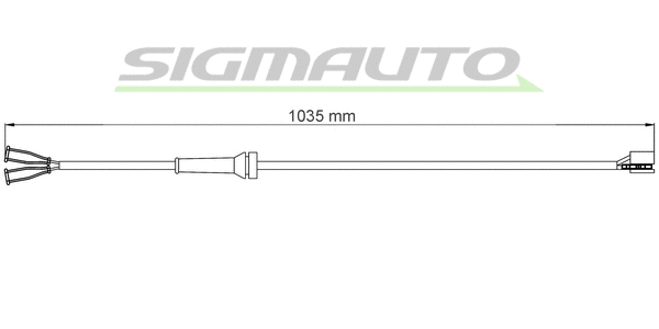 Warning Contact, brake pad wear (WI0549)