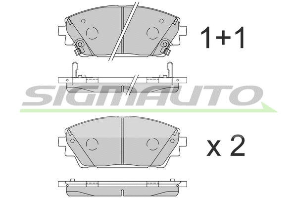 Brake Pad Set, disc brake (SPB861)