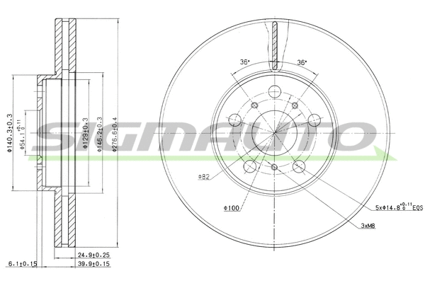 Brake Disc (DBA502V)