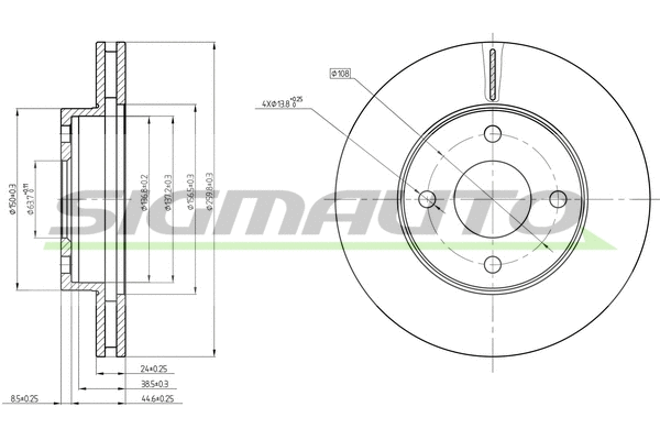 Brake Disc (DBA371V)